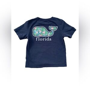 Vineyard Vines Size 4T Florida Flamingo Whale Pocket Tee